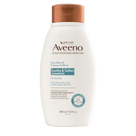 Aveeno Hiar Shampoo Rosewater and Chamomile Blend, 12 Oz