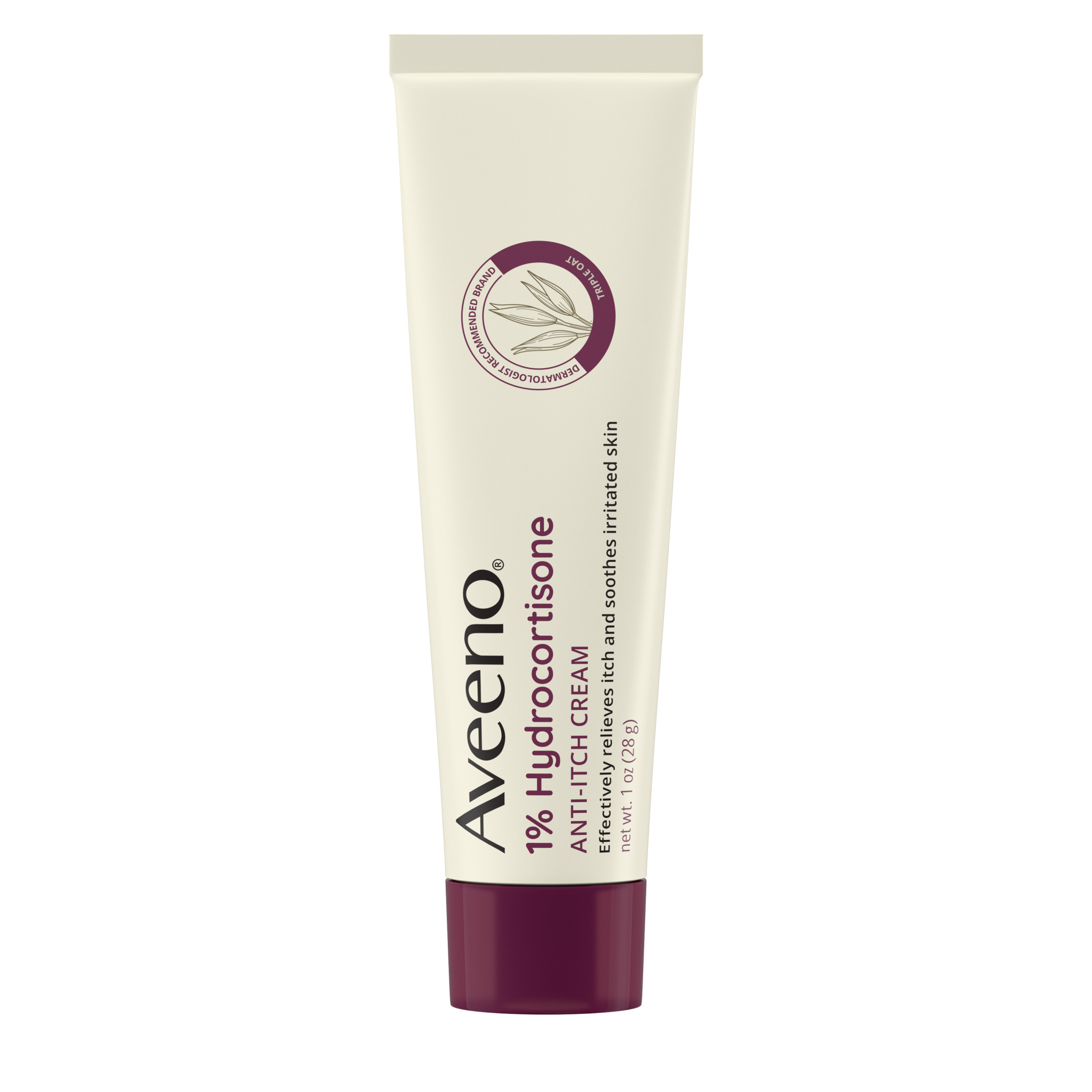 Aveeno Maximum Strength 1% Hydrocortisone Anti-Itch Cream, Triple Oat - image 1 of 10