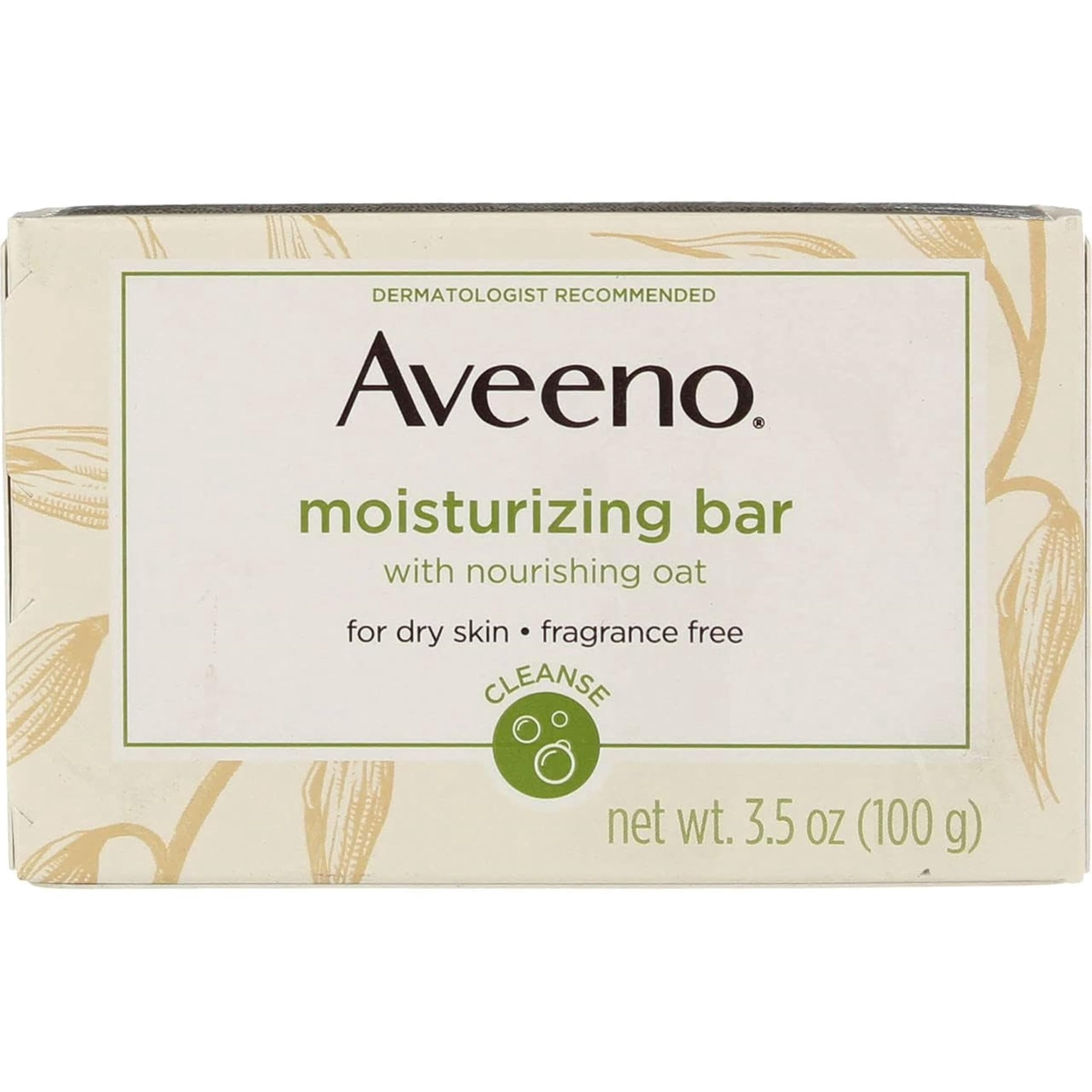 Aveeno Moisturizing Bar for Dry Skin 3 Oz Pack of 4