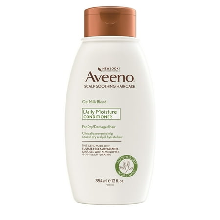 Aveeno Oat Milk Blend Moisturizing Conditioner, Ultra-Hydrating, for Dry, Damaged Hair, 12 fl oz