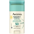 thumbnail image 1 of Aveeno Positively Mineral SPF 50 Sunscreen Stick for Sensitive Skin, 100% Zinc Oxide, Sweat- & Water-Resistant Face and Body, 1.5 oz 1 ea (Pack of 2), 1 of 6