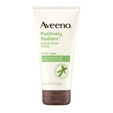 Aveeno Positively Radiant Brightening & Exfoliating Face Scrub, Face Wash, 5 oz