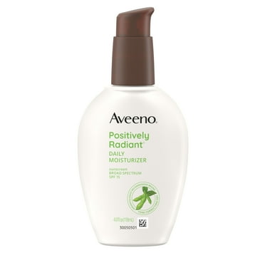 Aveeno Positively Radiant Daily Face Moisturizer Lotion with SPF 15, 4 oz