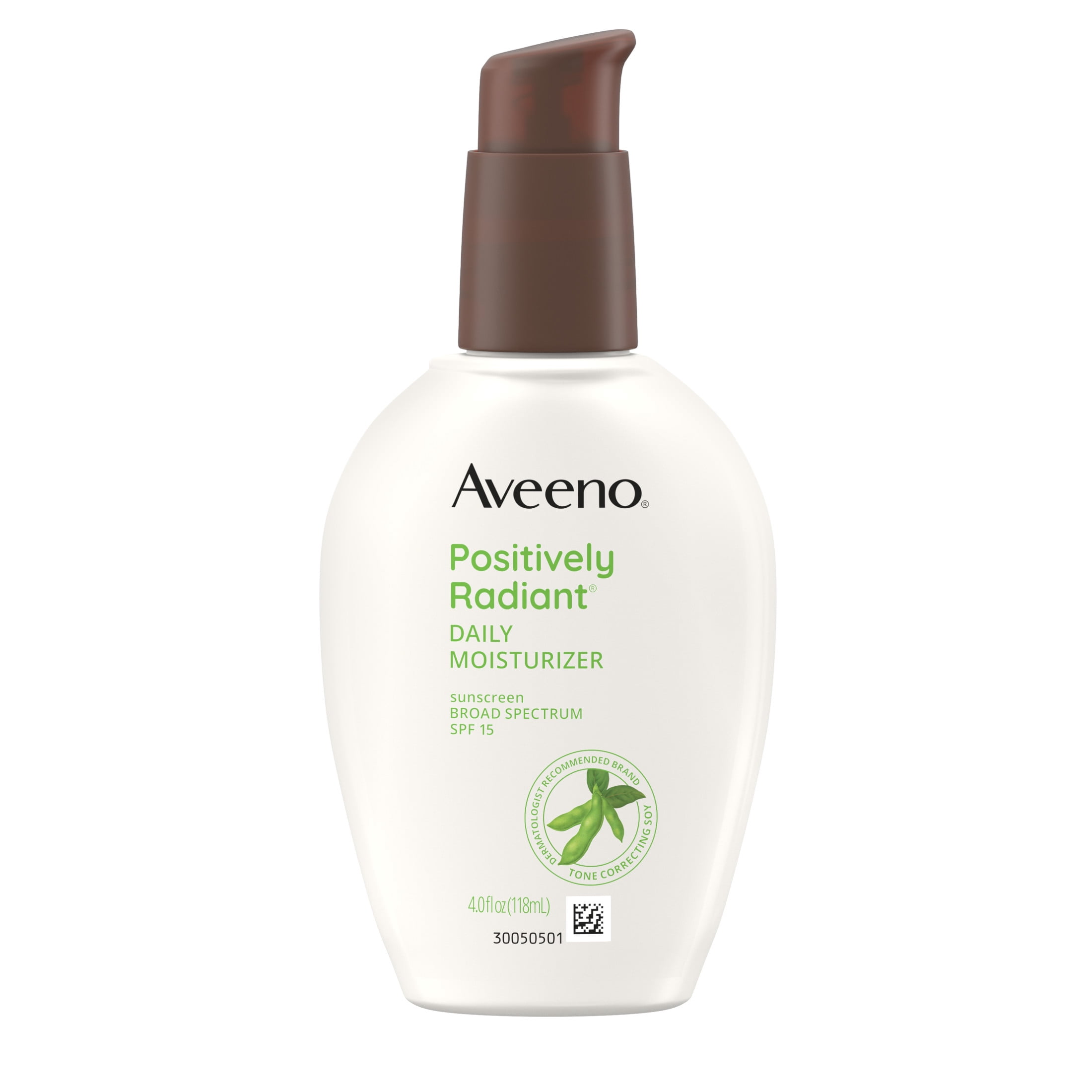 Aveeno Positively Radiant Daily Face Moisturizer Lotion with SPF 15, 4 oz