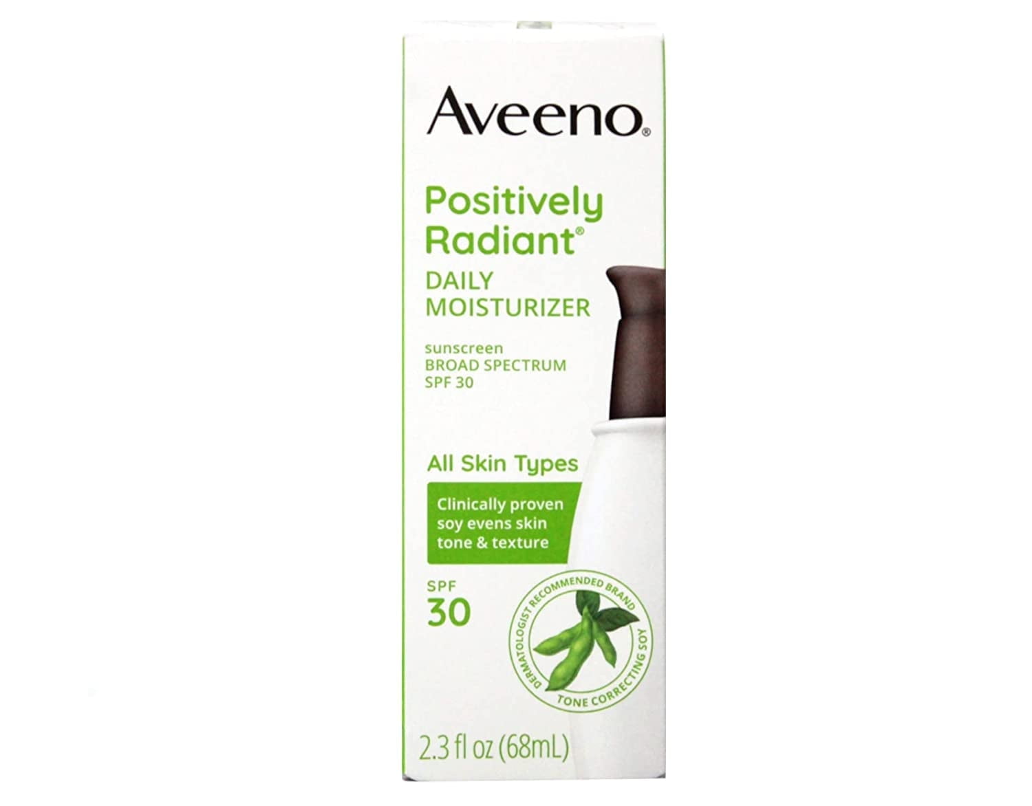 Aveeno Daily Moisturizer Positively Radiant W/SPF 30 Broad Spectrum, 2.5oz
