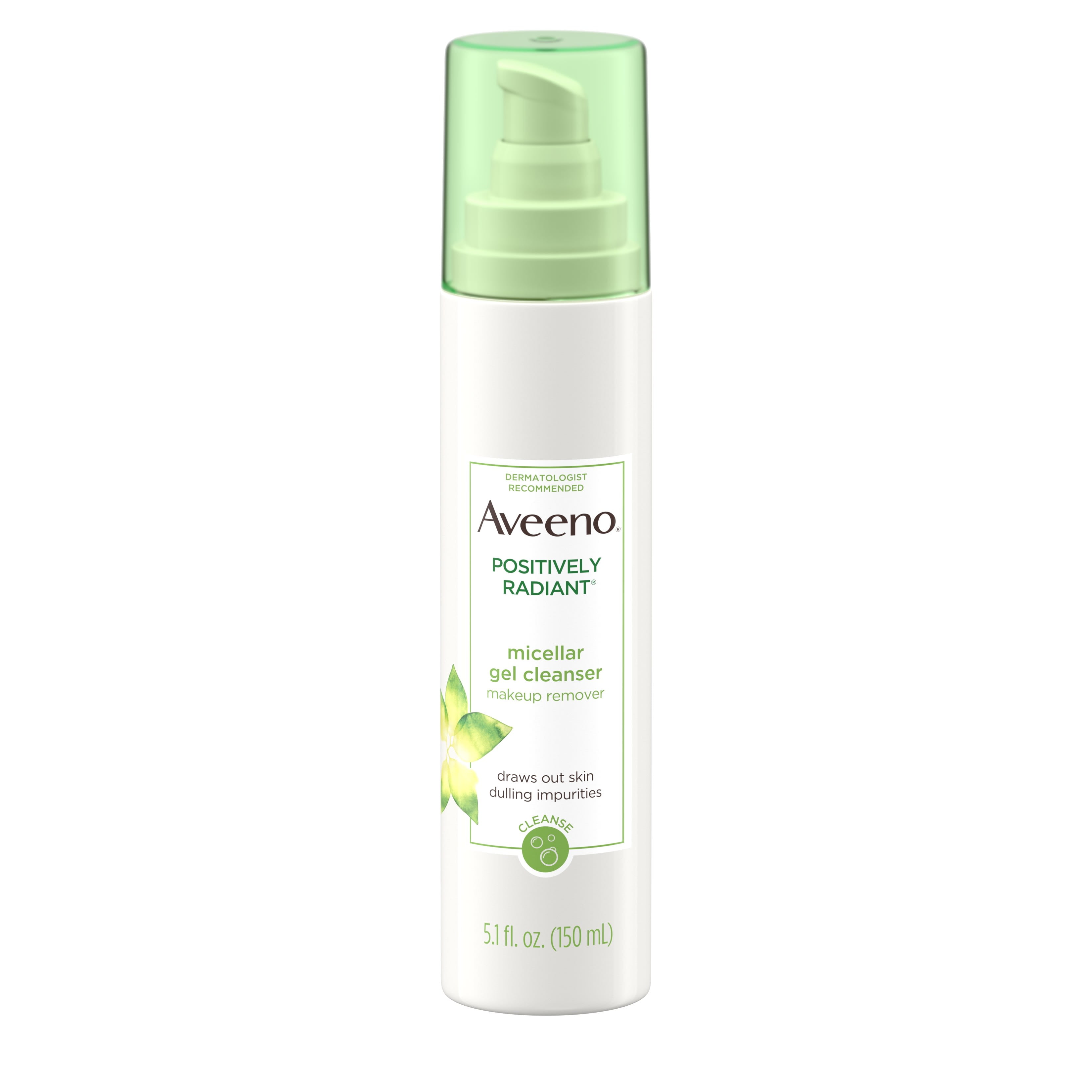 Aveeno Positively Radiant Micellar Gel Facial Cleanser, 5.1 fl. oz