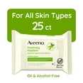 thumbnail image 1 of Aveeno Positively Radiant Oil-Free Makeup Remover Facial Wipes, 25 Ct, 1 of 9
