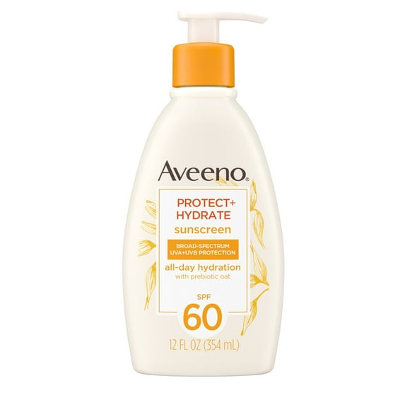 Aveeno Protect + Hydrate SPF 60 Full Body Sunscreen Lotion, 12 fl. oz