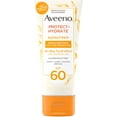 thumbnail image 1 of Aveeno Protect + Hydrate Moisturizing Body Sunscreen Lotion with Broad Spectrum SPF 60 & Prebiotic Oat, 3 fl. oz 1 ea (Pack of 2), 1 of 1