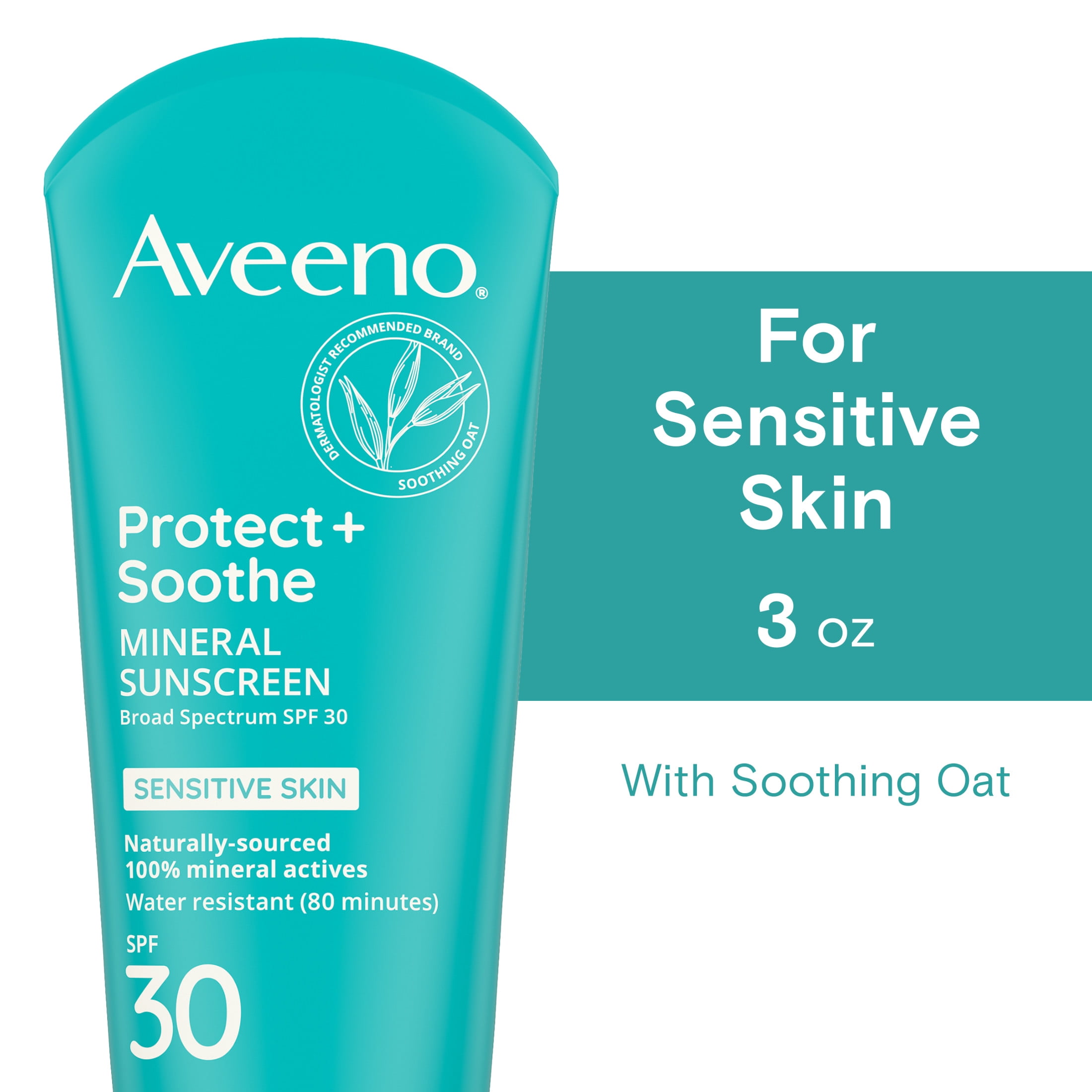 Aveeno Protect + Soothe Mineral Sunscreen Lotion Broad Spectrum SPF 30