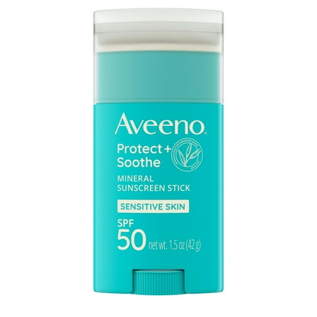 Aveeno Protect + Soothe Mineral Sunscreen Stick Broad Spectrum SPF 50