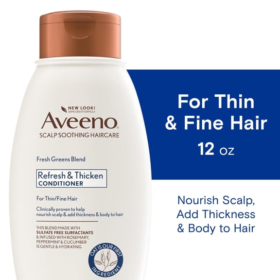 Aveeno Scalp Soothing Fresh Greens Blend Hair Conditioner, 12 Oz