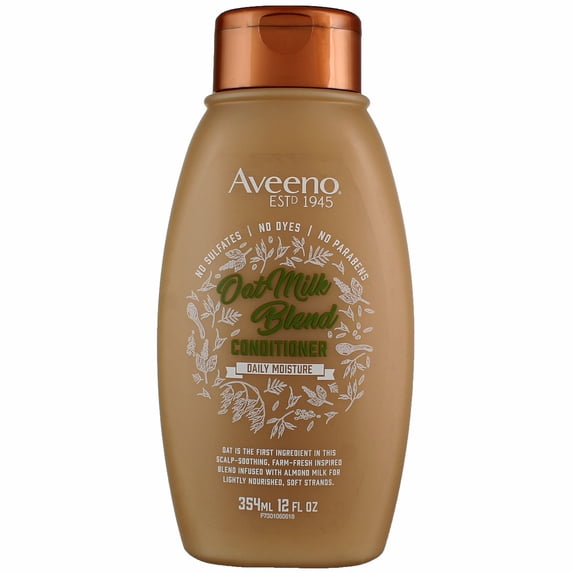 Aveeno Oat Milk Blend Daily Moisture Conditioner, 12 fl oz (4 pack)