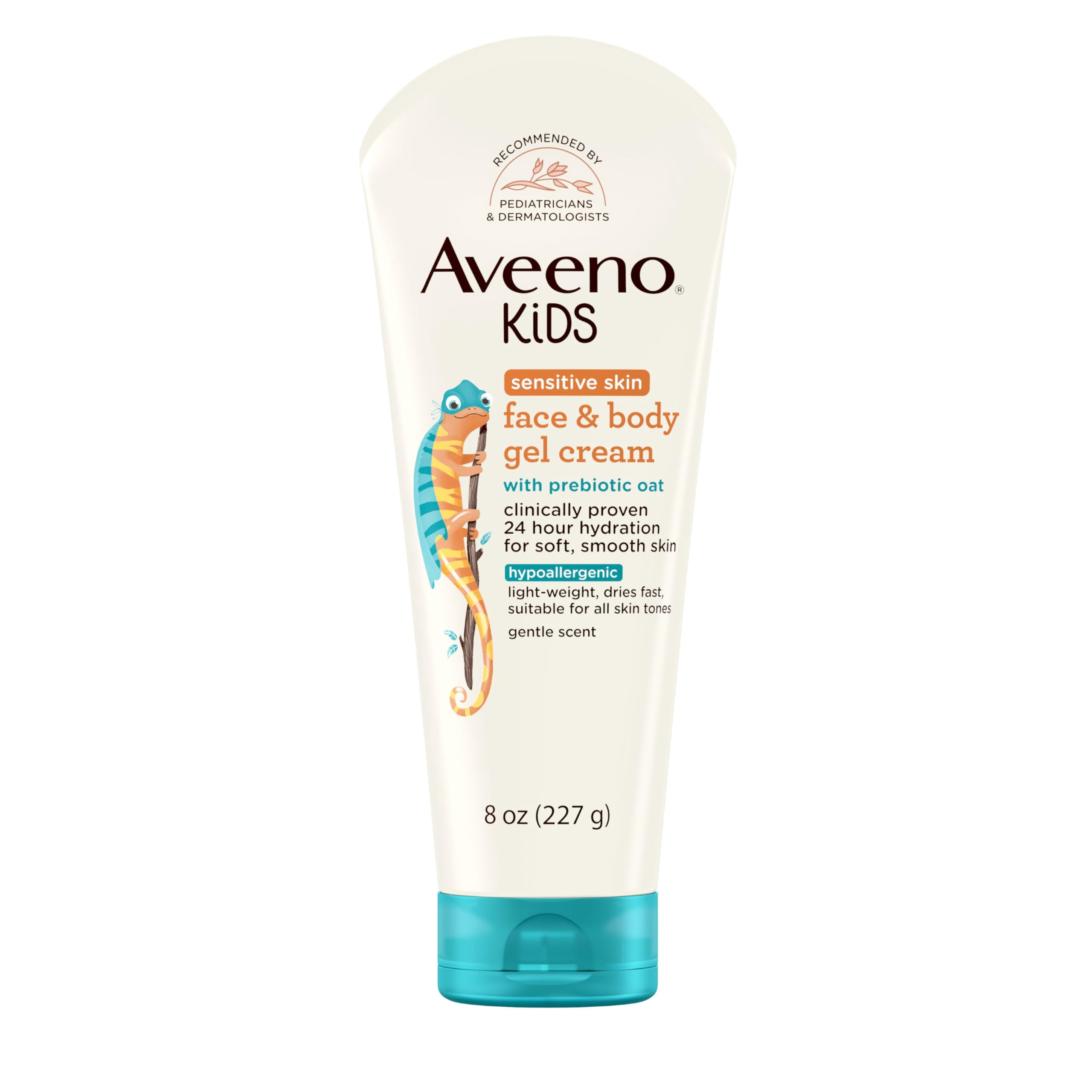 Aveeno Sensitive Skin Face WHF2 & Body Gel Cream for Kids with ...