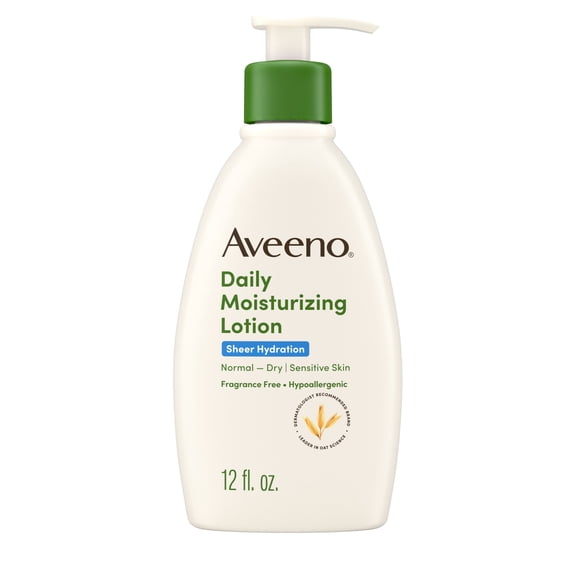Aveeno Sheer Hydration Daily Moisturizing Dry Skin Lotion, 12 fl. oz