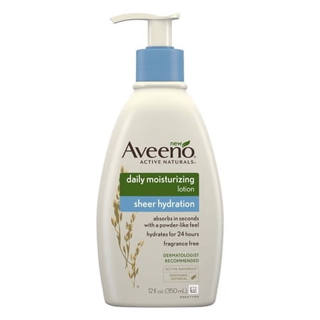 Aveeno Sheer Hydration Daily Moisturizing Lotion, 12 oz, 6 Pack