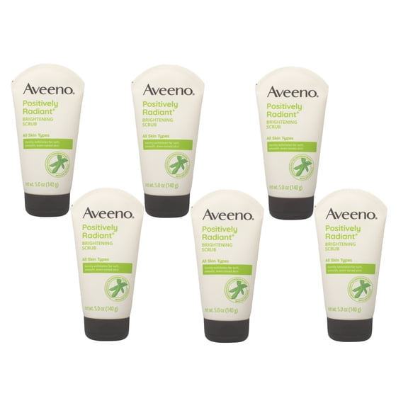 Aveeno Skin Brightening Daily Scrub - 5 Oz, 6 Pack