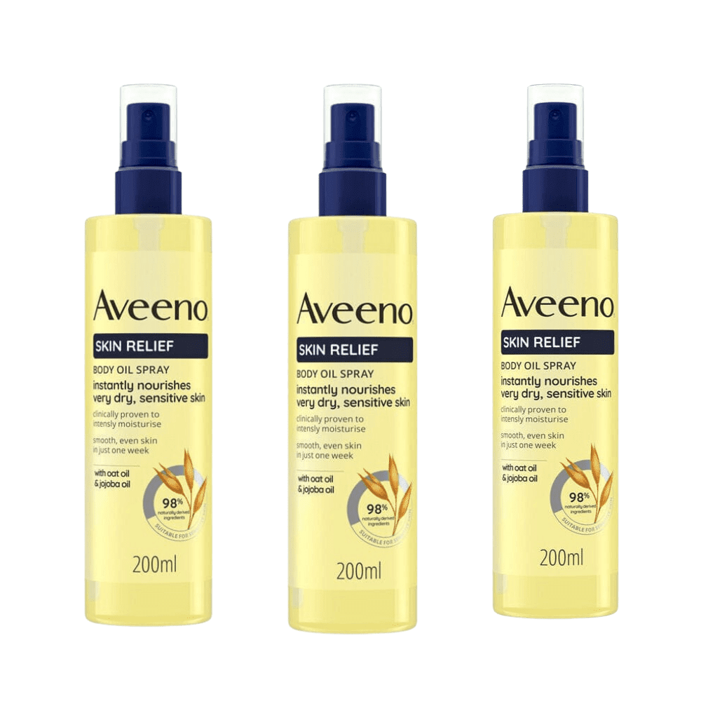 Aveeno Skin Relief Body Oil 200 ml -3 Pack