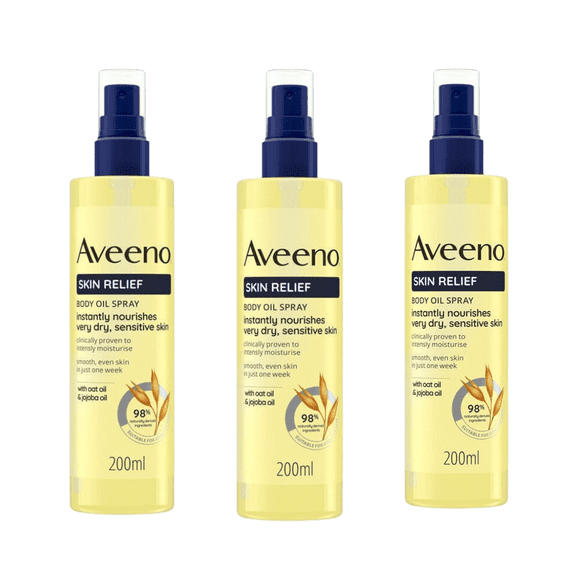 Aveeno Skin Relief Body Oil 200 ml -3 Pack