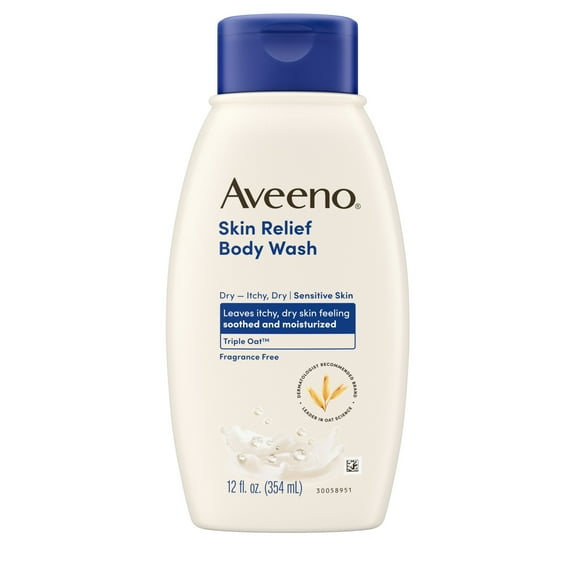 Aveeno Skin Relief Fragrance-Free Body Wash, Sensitive Skin, 12 fl. oz