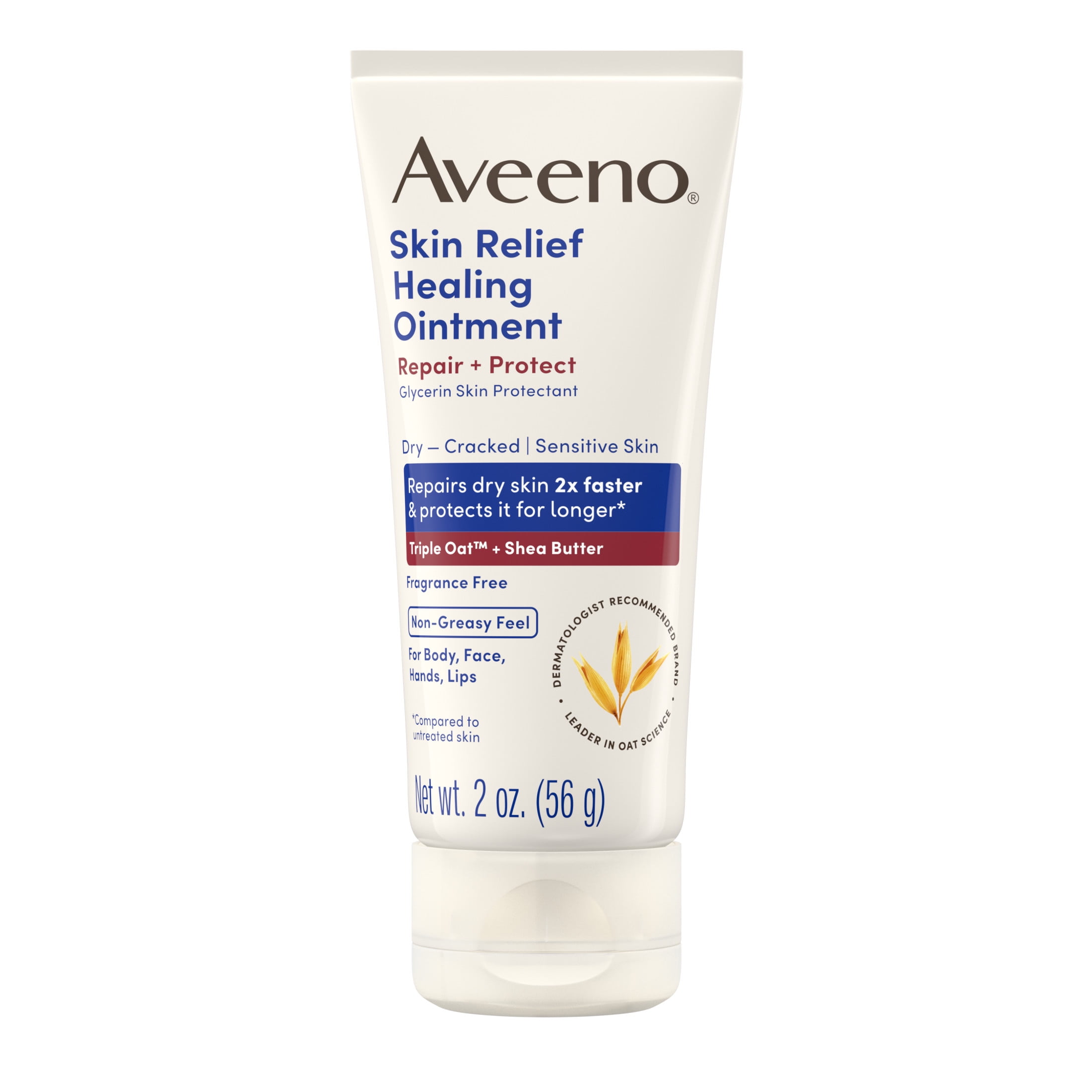 Aveeno Skin Relief Healing Ointment for Dry Skin, Travel Size, 2.0 oz