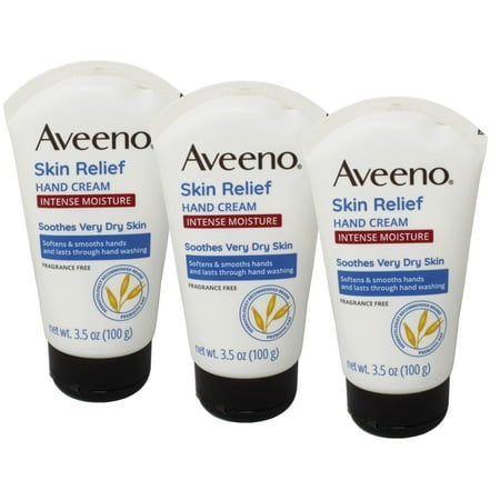 Aveeno Skin Relief Intense Moisture Hand Cream - 3.5 oz, - 3 Pack