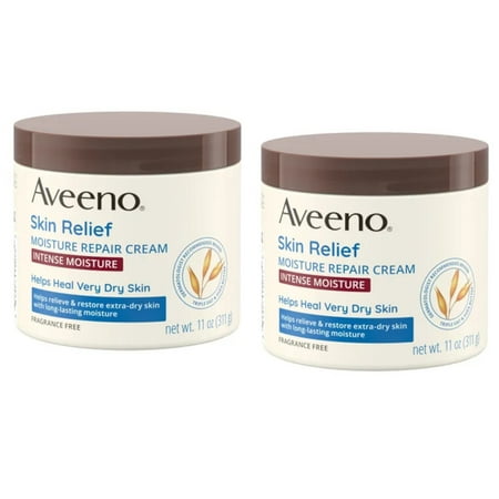 Aveeno Skin Relief Intense Moisture Repair Body Cream 11 oz - 2 Pack