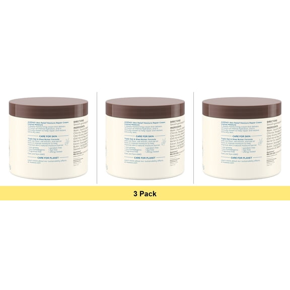 Aveeno Skin Relief Intense Moisture Repair Body Cream - 11 oz - 3 Pack