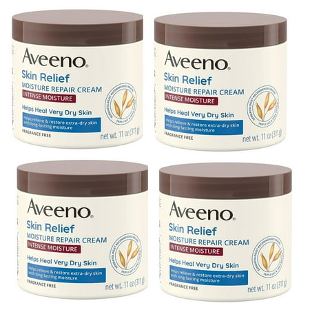 Aveeno Skin Relief Intense Moisture Repair Body Cream - 11 oz - 4 Pack