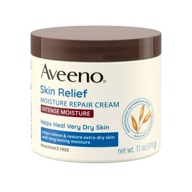 Aveeno Skin Relief Intense Moisture Repair Cream with Triple Oat Complex, Ceramide & Rich