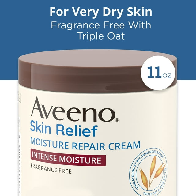 Aveeno Skin Relief Intense Moisturizing Cream, Extra-Dry Skin, 11 oz