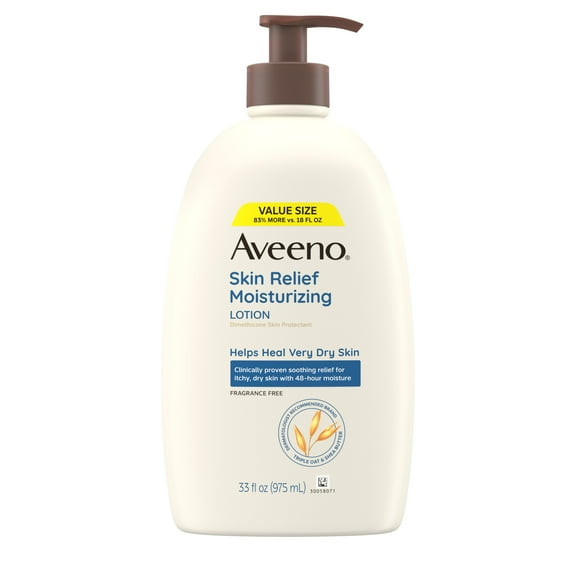 Aveeno Skin Relief Moisturizing Body Lotion for Very Dry Skin, 33 fl oz