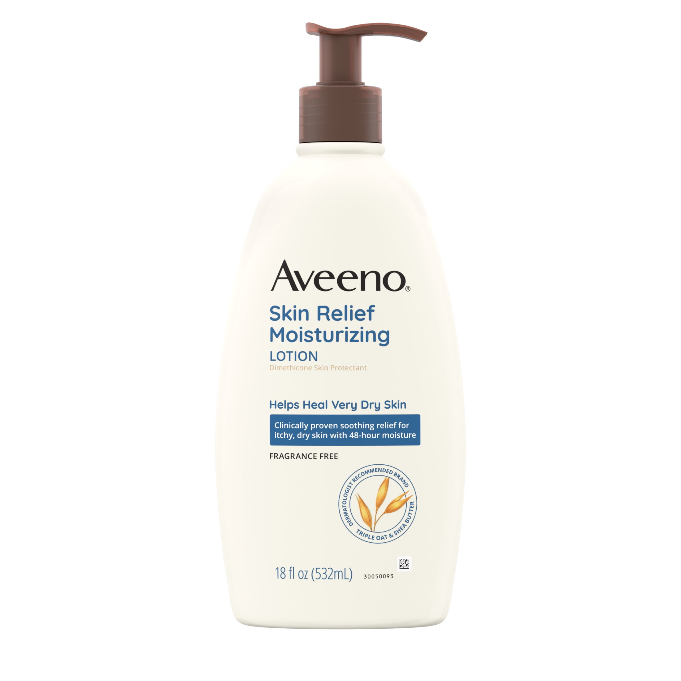 Aveeno Skin Relief Moisturizing Body and Hand Lotion for Dry Skin, Fragrance-Free, 18 oz