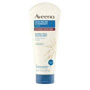 Aveeno Skin Relief Overnight Cream Intense Moistures Skin 7.3 oz, 2-Pack