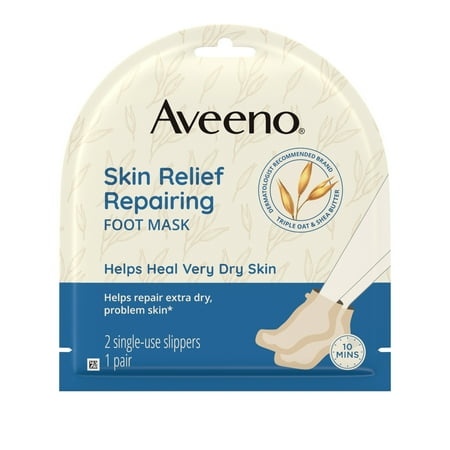 product image of Aveeno Skin Relief Repairing Foot Mask for Dry Skin, 1 Pair of Gloves