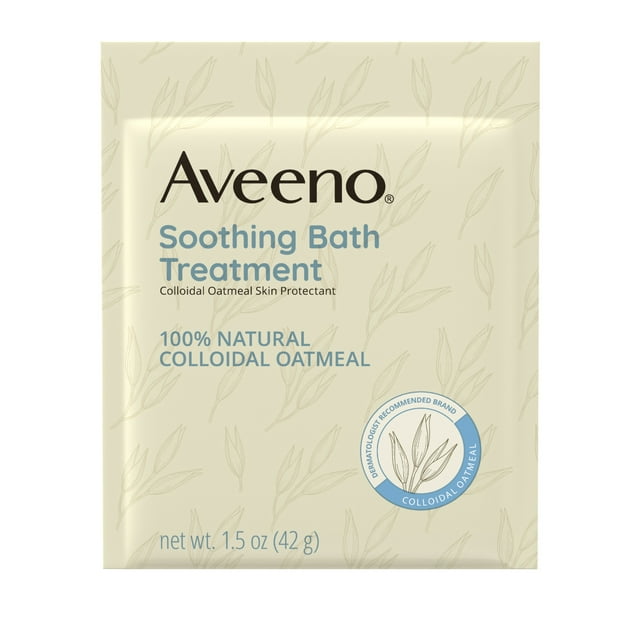Aveeno Soothing Bath Soak for Eczema, Natural Colloidal Oatmeal, 8 Ct.