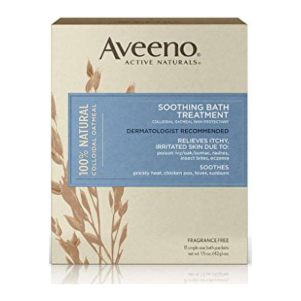 Aveeno Soothing Bath Treatment For Itchy, Irritated Skin, 8 Count (Pack
