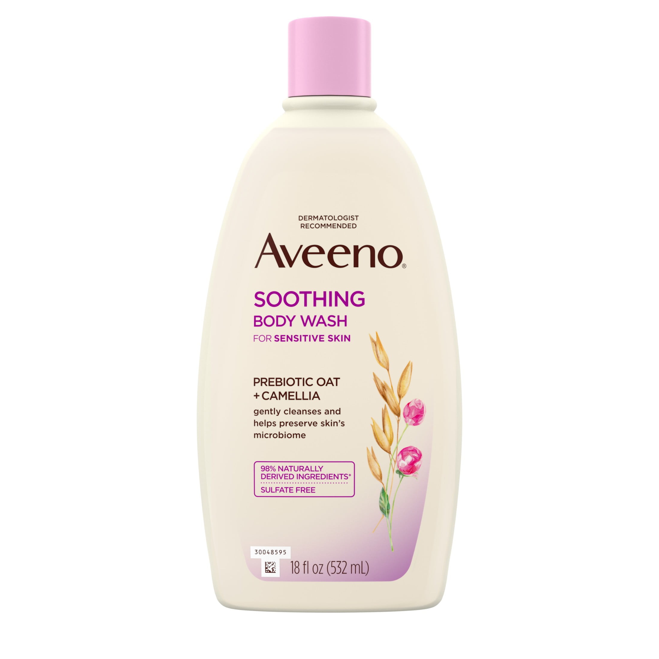 Aveeno Soothing Body Wash for Sensitive Skin, Camellia, 18 fl. oz