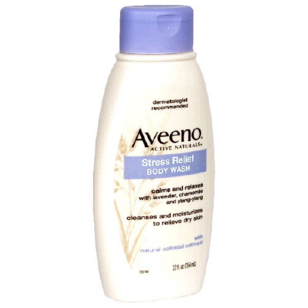 Aveeno Stress Relief Body Wash, 12 oz (Pack of 32)