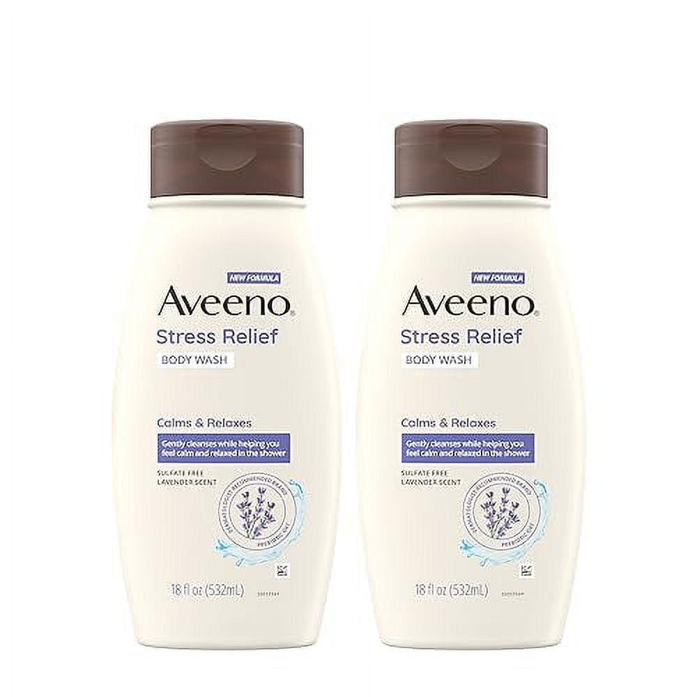Aveeno Stress Relief Body Wash with Soothing Oat & Lavender Scent for