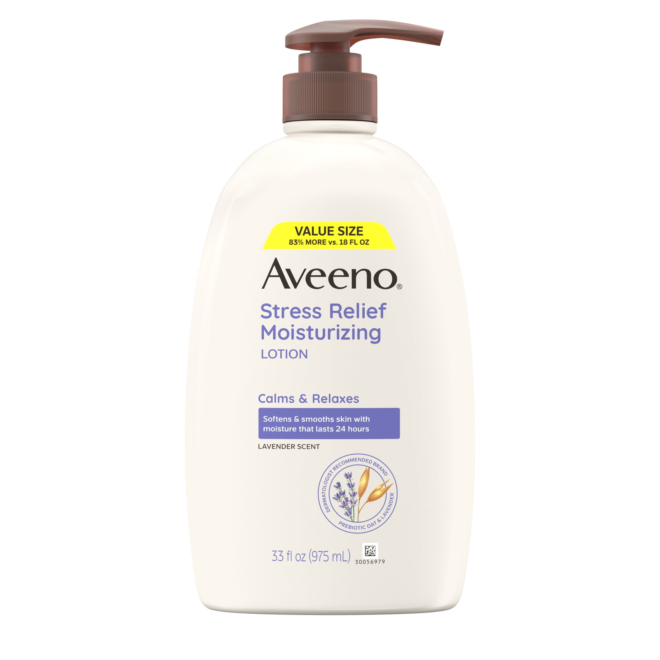 Aveeno Stress Relief Moisturizing Body Lotion with Lavender Scent, 33 fl oz