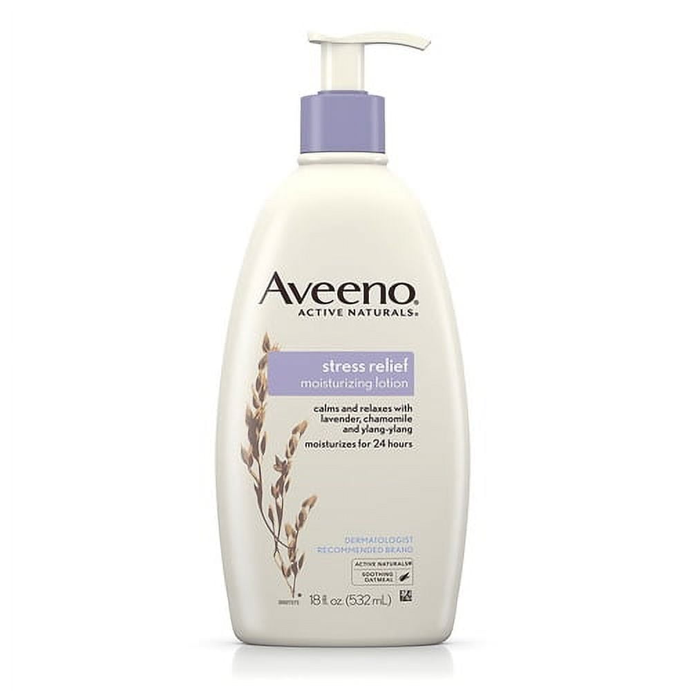 Aveeno Stress Relief Moisturizing Lotion Lavender, Chamomile