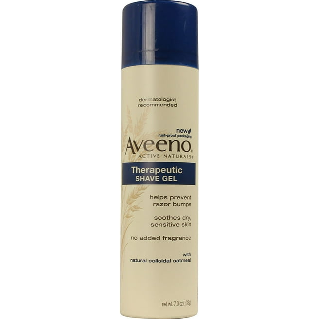 Aveeno Therapeutic Shave Gel for Sensitive Skin, FragranceFree with