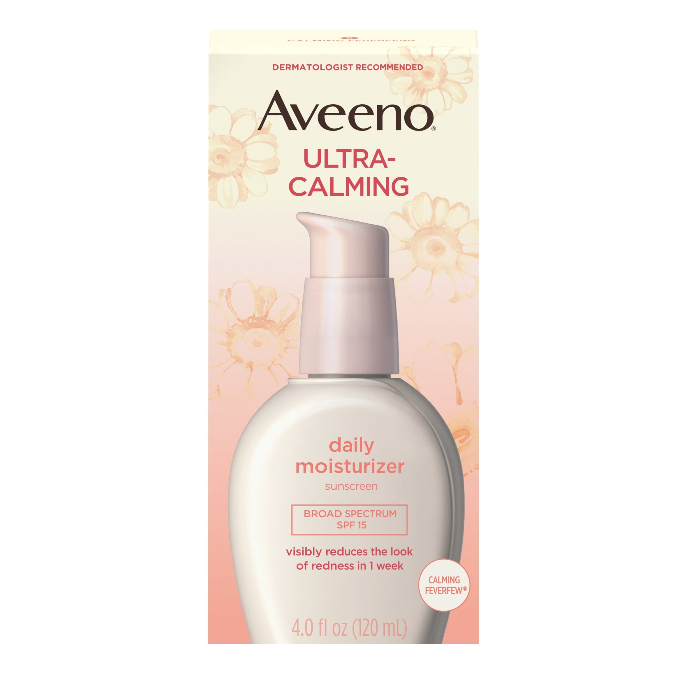 Aveeno Ultra-Calming Daily Face Moisturizer with Sunscreen, SPF 15, 4 fl oz