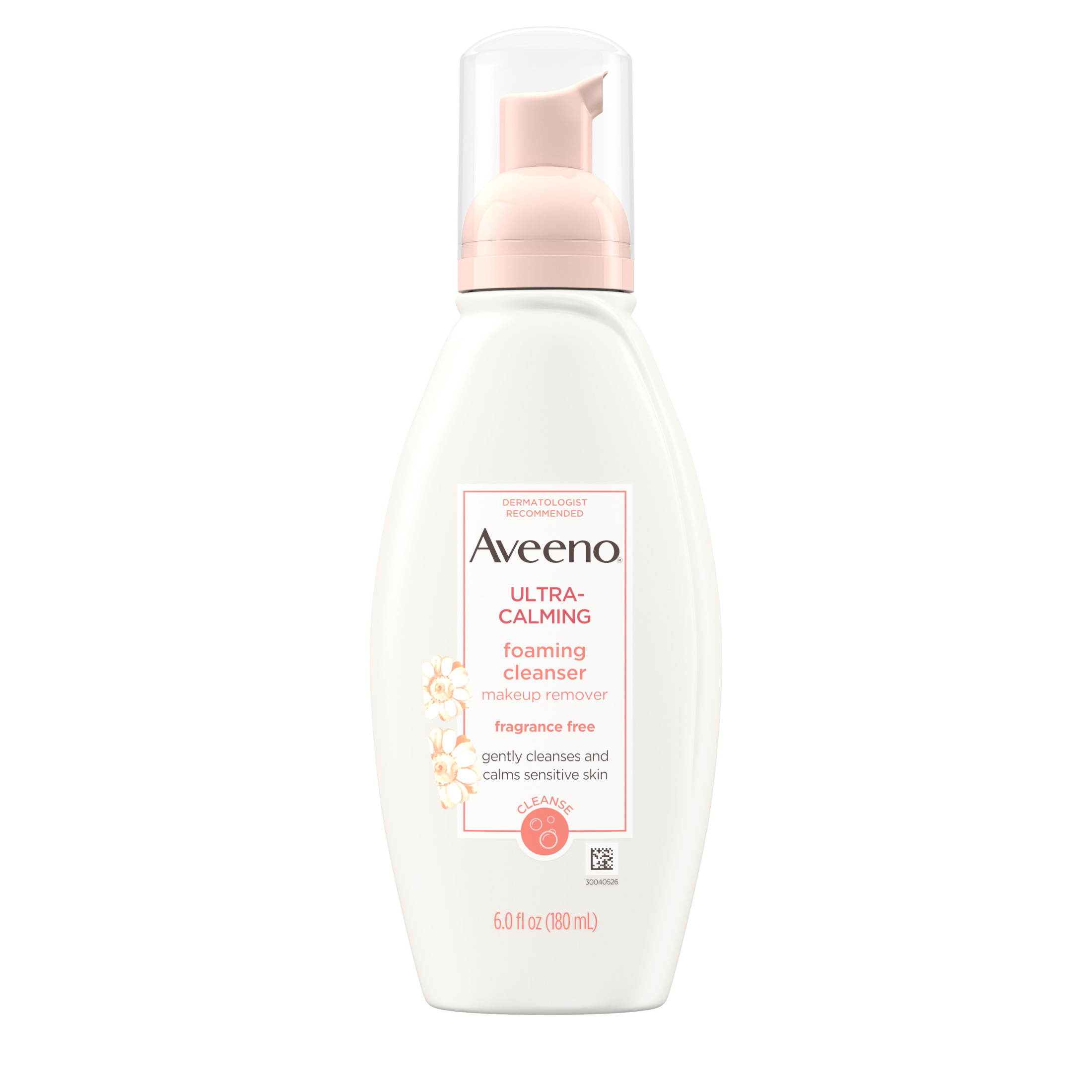 Aveeno Ultra-Calming Foaming Cleanser for Dry Sensitive Skin, Face Wash, 6 fl. oz - image 1 of 15