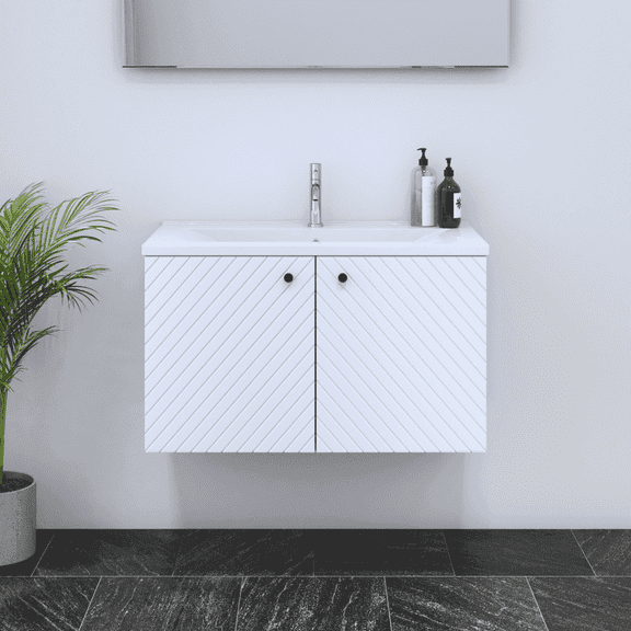 Avela 2D 80 Floating Bathroom Vanity (32" Width)