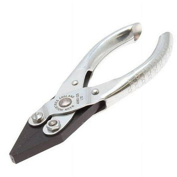 Aven 10757 5 in. Flat Nose Serrated Pliers