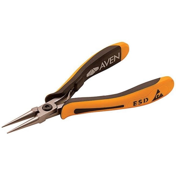 Aven 10846 Round Nose Pliers, Smooth Jaws - 5 Inch