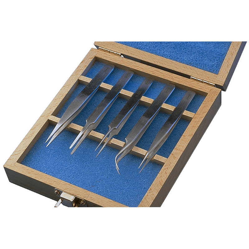 Aven 18476USA Technik Tweezers Set - 5 Piece