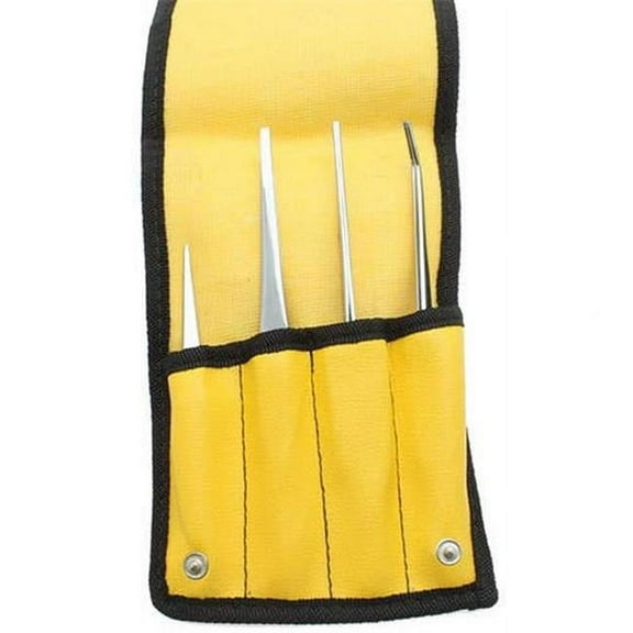 Aven 18480CL Cross Locking Tweezers Set - 4 Piece